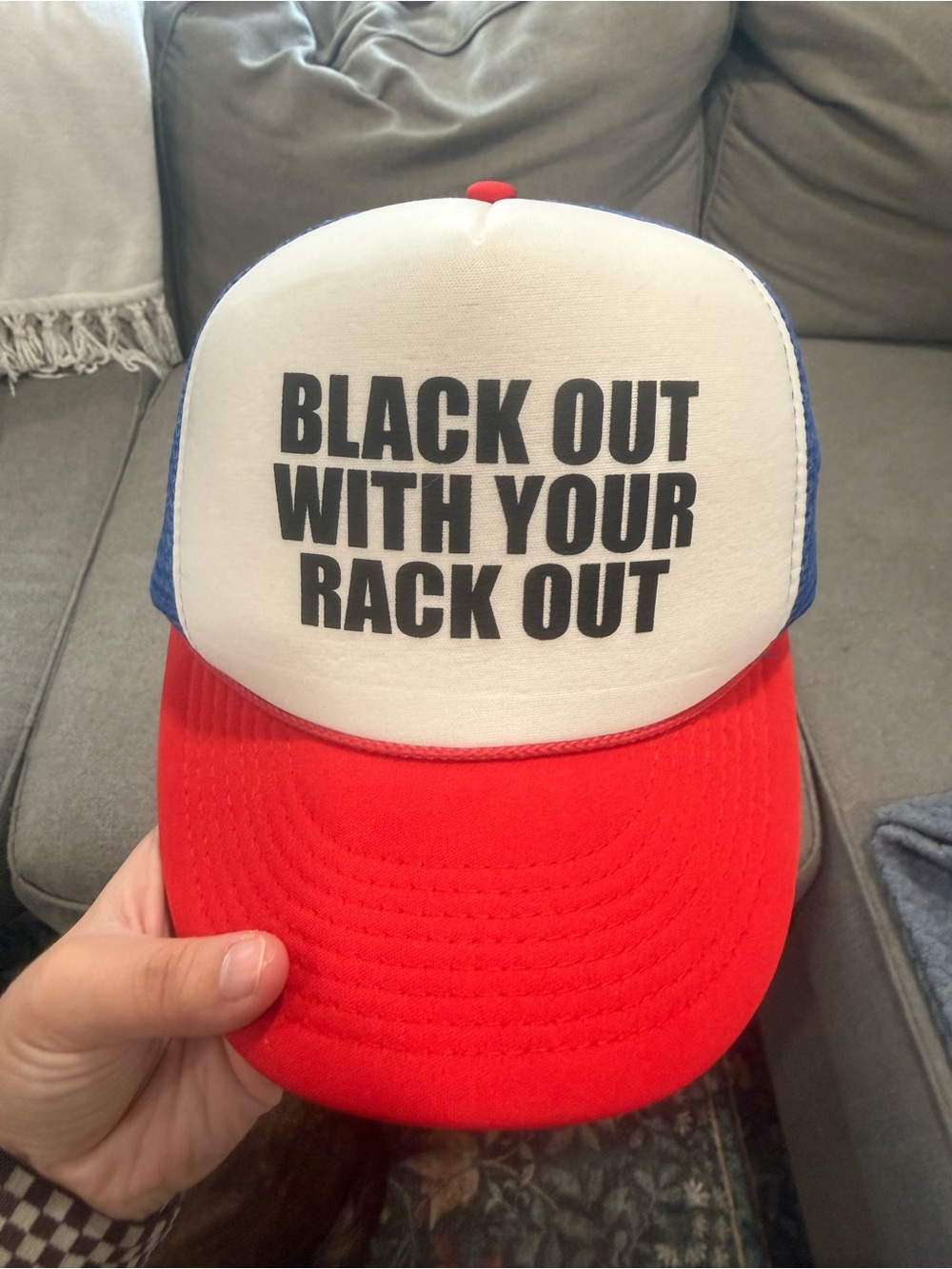 Black out with your rack out Hat